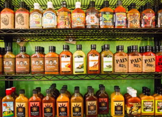 FSC147 sauce bottles photograph 7586.jpg with 36 published target points